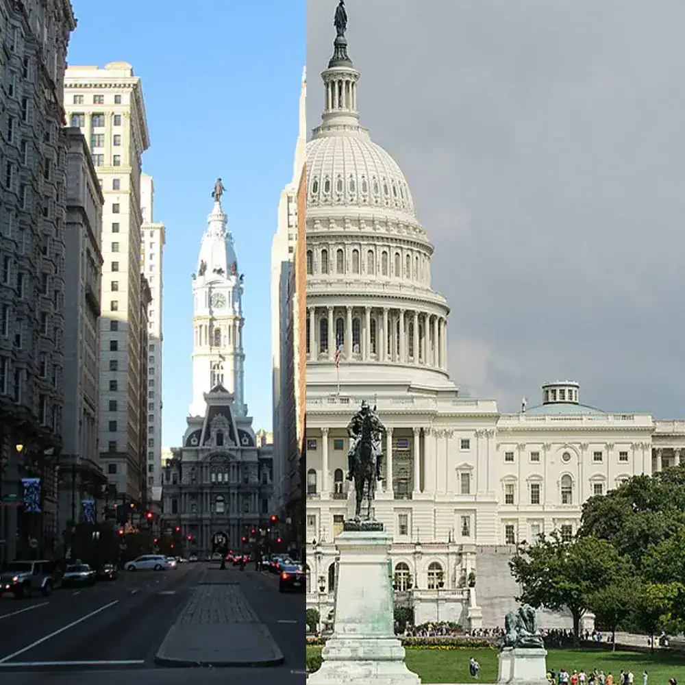 Philadelphia to Washington DC
